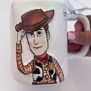Rae Dunn White Mug with Woody Design